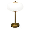 Marcella Usb Rechargeable Table Lamp 50cm gold table lamp with a glass shade