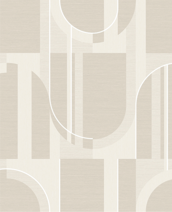Marcia Taupe Wallpaper close view picture of the wallpaper pattern