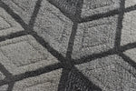 Max Geometric Rug 791 Grey and Taupe close view picture og the color shade
