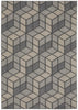 Max Geometric Rug 791 Grey and Taupe picture of the rug design