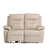 "Modern 2 Seater Recliner Sofa in light stone, perfect for comfort."
