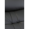 Charcoal Melania 3 Seater Sofa with built-in lumbar support and recliner.

