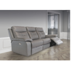 Relax in style with the Melania Grey 3 Seater Leather Recliner Sofa.
