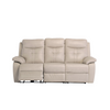 Contemporary 3 seater recliner sofa in light stone

