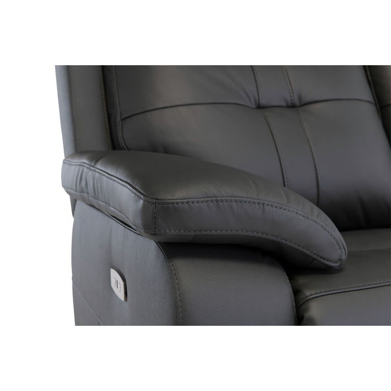 Melania Corner Sofa Recliner Charcoal