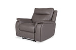 Vegan leather recliner armchair with USB port