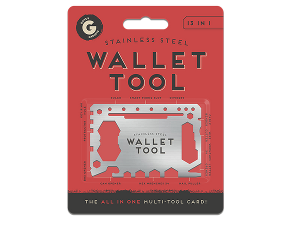 Compact metal wallet tool for everyday use