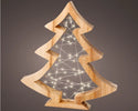 Elegant Christmas Wooden LED Tree with micro LED lights