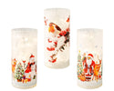 Christmas LED Candles Micro LED table light glass steady BO indoor