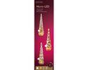 Micro LED Tree Glass Steady BO Indoor 3ass illuminated with 15 micro LED lights