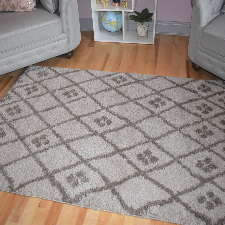 Milo Geometric Rug - Beige 06