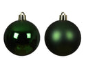Pine Green Christmas tree bauble 8cm shatterproof design