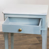 Stylish Monroe 1 Drawer Accent Table With Marble Top Sage for side table use