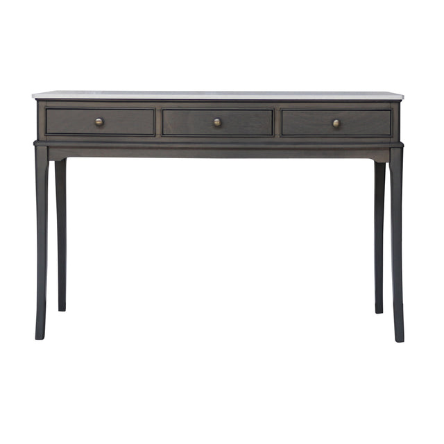 Monroe Wooden Console Table with Marble Top & 3 Drawers Russell