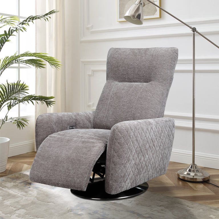 Monti Recliner Chair Grey Fabric