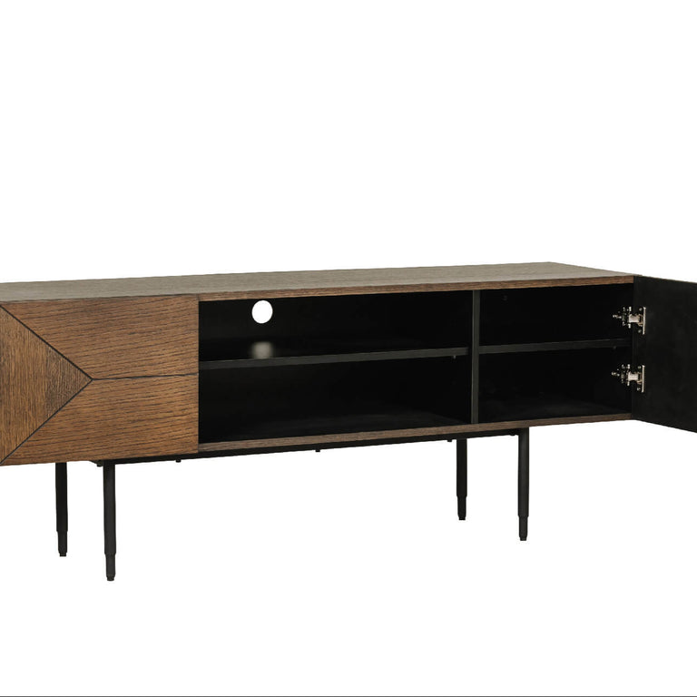 Nate TV Unit 1.5 m Smoked Oak