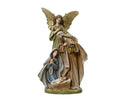 Christmas nativity set with polyresin figurines
