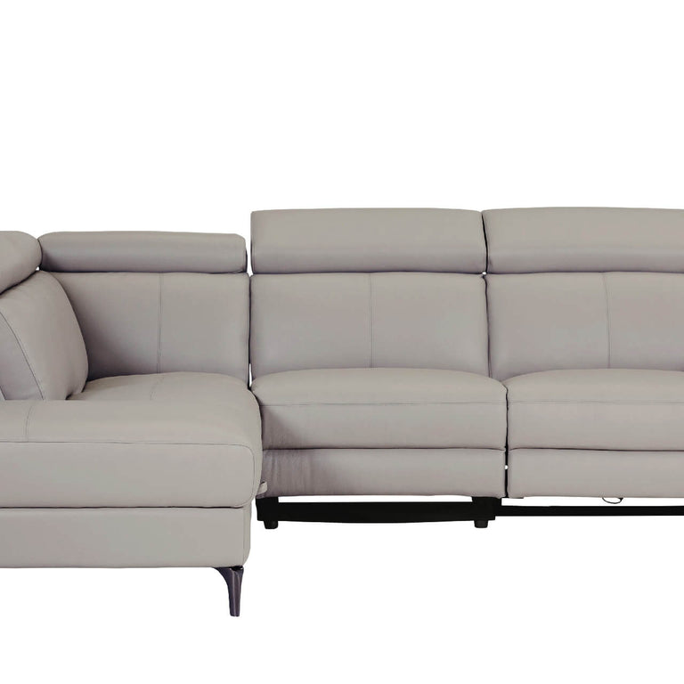 Nico Corner Sofa Electric Recliner LHF Stone