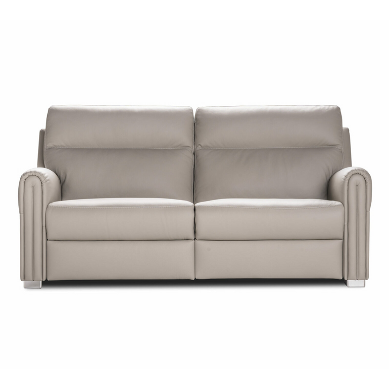 Nicoletti Home Atlanta 3 Seater Leather Sofa Electric Recliner