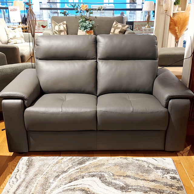 Nicoletti Home Syracuse 2 Seater Leather Sofa