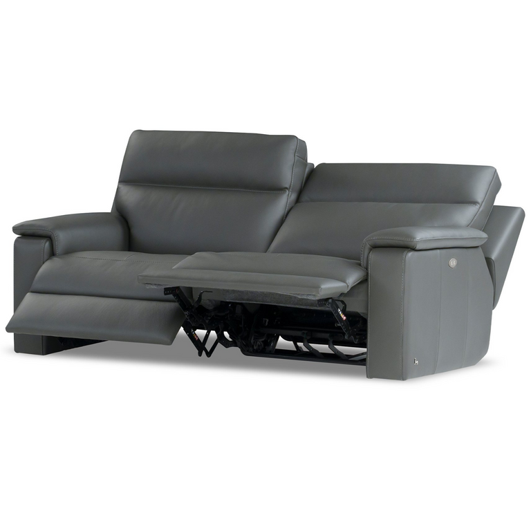 Nicoletti Home Syracuse 3 Seater Leather Recliner Sofa