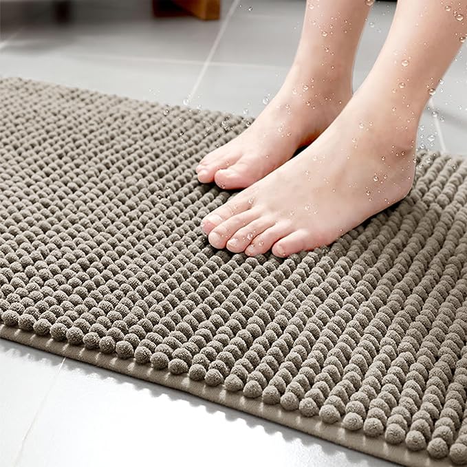 Noodle Bath Mat Walnut