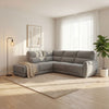 Nora Sectional Corner Sofa Recliner Grey LHF