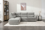 Nora Sectional Corner Sofa Recliner Grey LHF
