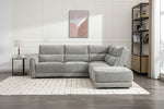 Nora Sectional Corner Sofa Recliner Grey RHF