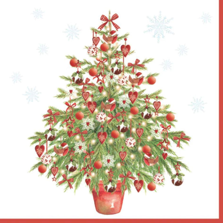 Christmas Paper Napkins Nostalgic Christmas Tree
