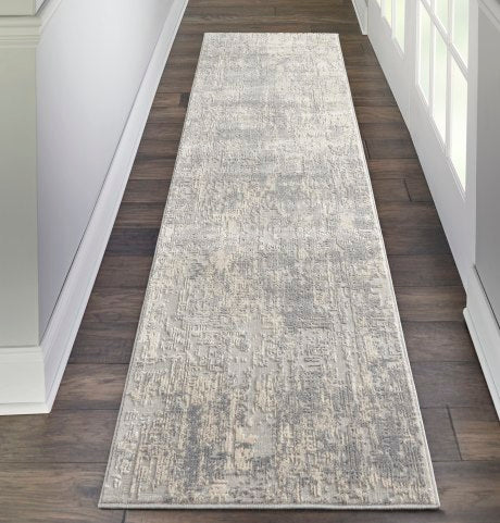 Nourison Rustic Textures Rug 01 Ivory Silver - Runner