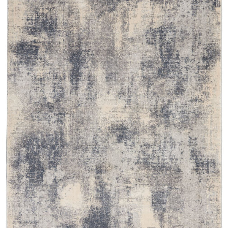 Nourison Rustic Textures Rug 02 Blue Ivory - Runner