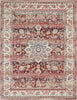 Vintage Kashan Rug 01 Red - Round, bringing warmth and beauty to any space.
