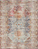 Vibrant Vintage Kashan Rug 09 Multi Runner in a multi-color pattern.
