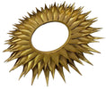 Ohlson Sunburst Mirror Gold with a solid metal frame