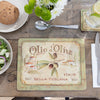 Cork-Backed Table Mat with Olio D'Oliva Design
