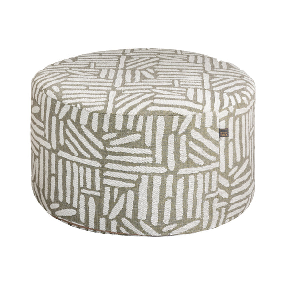 Stylish Scatter Box Ottoman Round Olsen Green for your living room