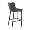 Grey PU Leather Counter Stool - Classic and Durable