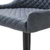 Sleek Grey Stool with Harlequin Stitching for Your Home