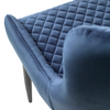 Ottowa blue velvet counter chair for dining area