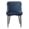 Stylish upholstered chair with velvet fabric
