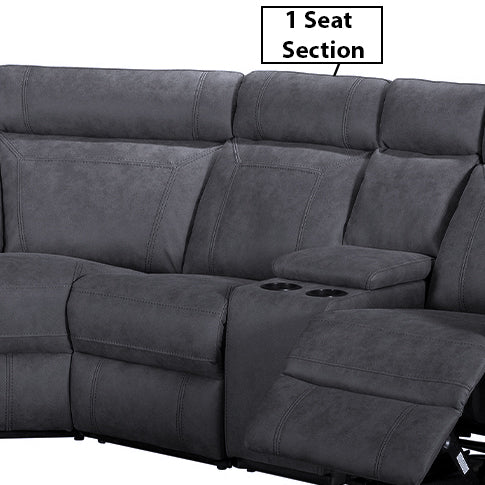 Transform your space with the Ovation 1 Seater Corner Sofa Section in Blue.