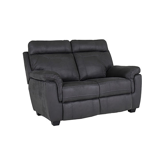 Blue Small 2 Seater Sofa with Lumbar Support