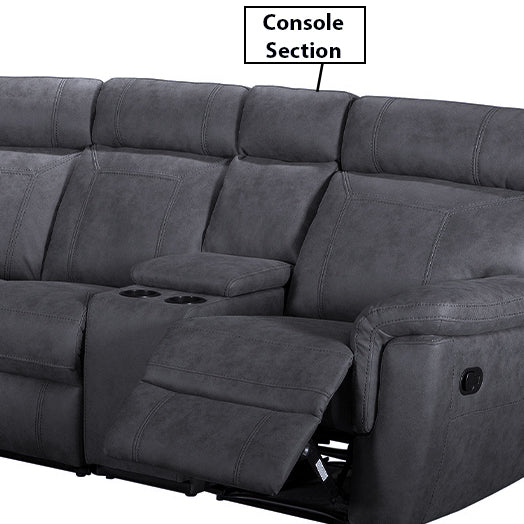 Ovation Corner Sofa Console Unit Blue enhancing sectional seating.