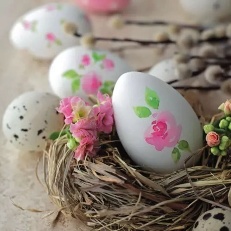 Paper Napkins Painted Easter Egg