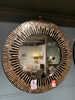 Palu Round Mirror Black & Gold clearance display model