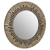 Palu Round Mirror Black & Gold wall mirror