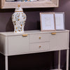 Parson 2 Door 2 Drawer Console Table close view picture of the design