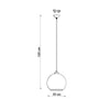 Red pendant light Sollux Lighting Pendant Lamp Sollux  red