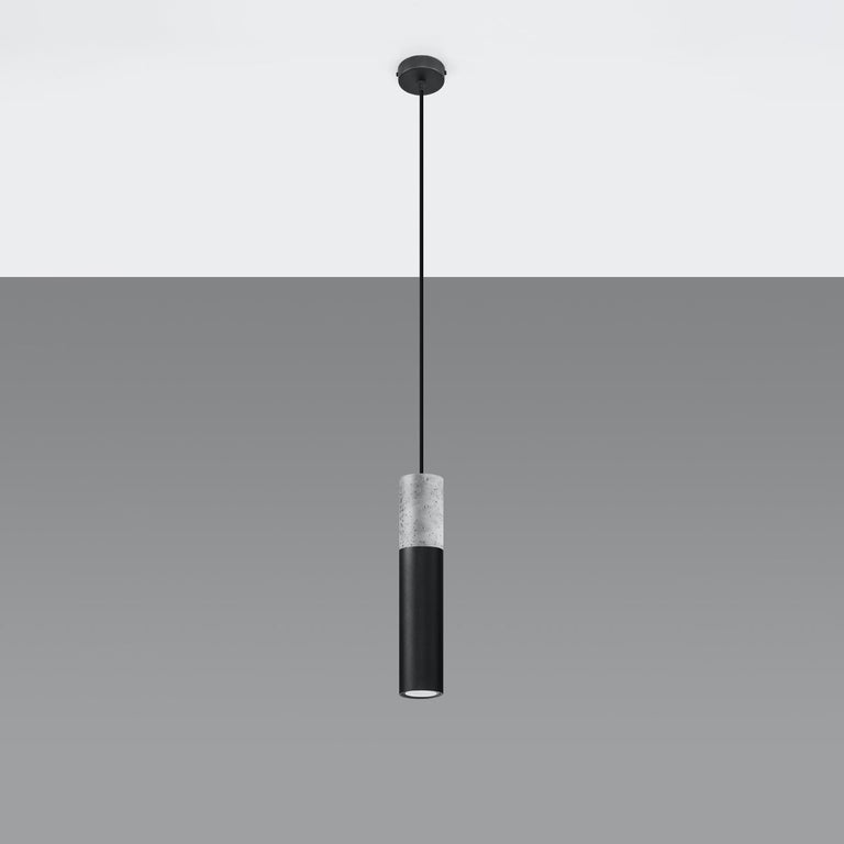 Sollux Lighting Pendant Lamp BORGIO 1 Black